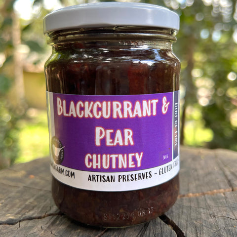 Blackcurrant Pear Chutney