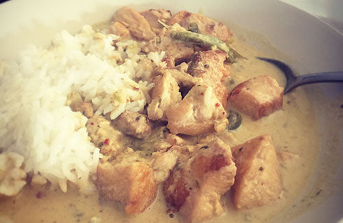Spiced Good Lifes Good Green Chicken Curry