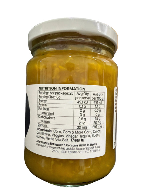 Corn & tequila Relish