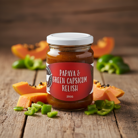 Papaya & Green Capsicum Relish