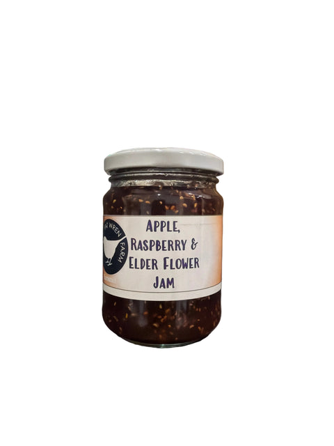 Apple Raspberry Elderflower Jam